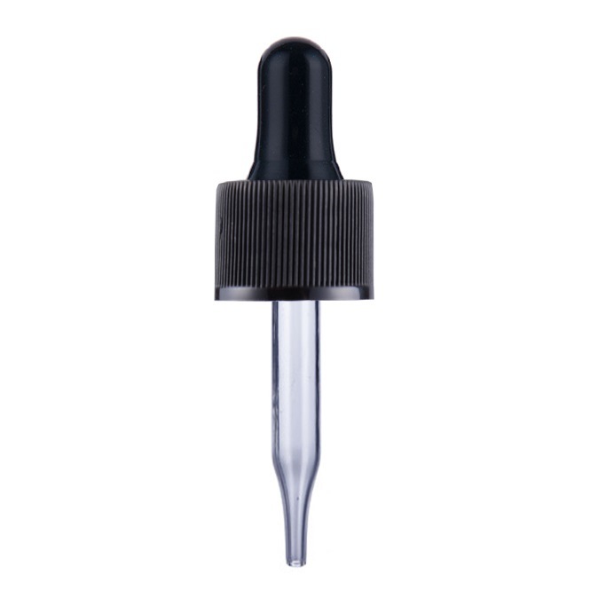 24mm 400ml Black Color Glass Dropper Cap for Glass Bottles