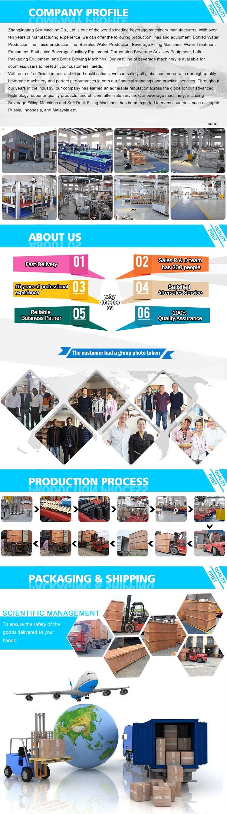 Automatic Filling Bottling Machine for Drinking Mineral Pure Water