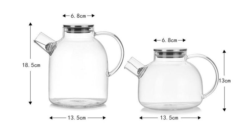 Nordic Eroupean Design Glass Kettle Water Pitcher Glass Tea Pot