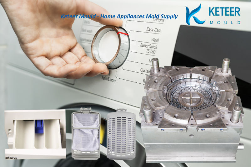 OEM Custom Precision Washing Machine Injection Plastic Cover Mould with ISO 9001 Certificate