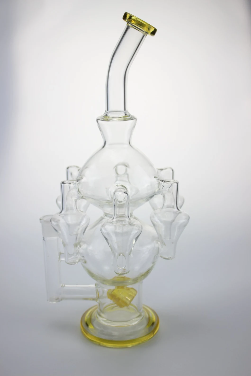 Wholesale Oil Heady Rig Pipes DAB Dir Glass Water Pipes Glass Smoking Recycler Glass Water Pipes