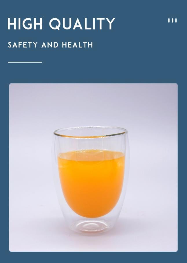 Heat Resistant Egg Glass Glassware Double Wall Glass Tea Cup