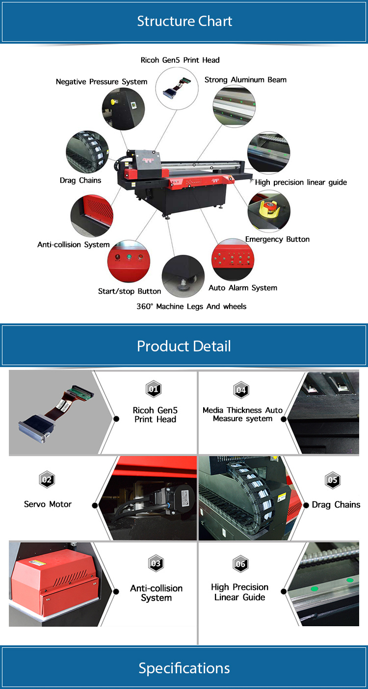 Quality Manufacturer Large Format Digital Large Format UV Flatbed Carpet Ceramic Tile Printer