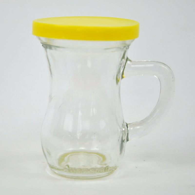 Glass Jar / Embossed Storage Jar / Beer Bug / Glass Cup