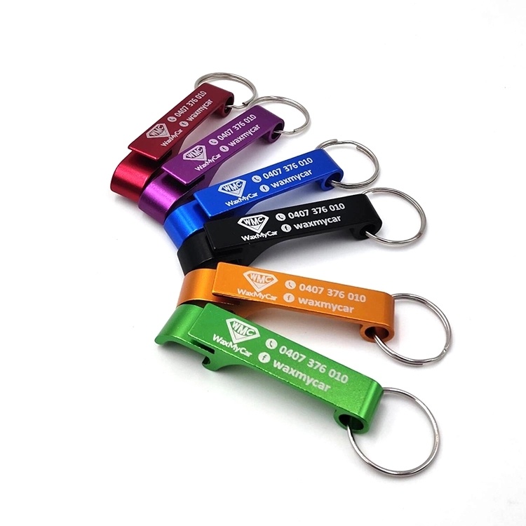 Key Chain Beer Bottle Opener Solid Aluminum Pocket Beer Bottle Opener