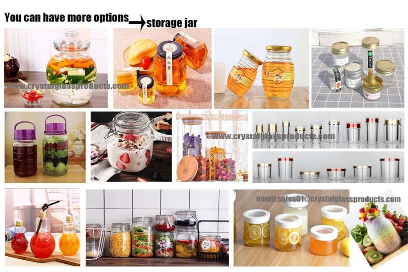 Large Airtight Glass Food Storage Jar/ Sauce Pickle Jar