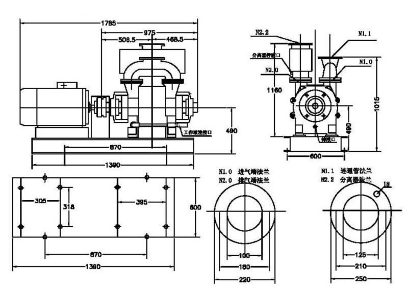 Liquid Ring Vacuum Pump for Paper and Sugar Mills