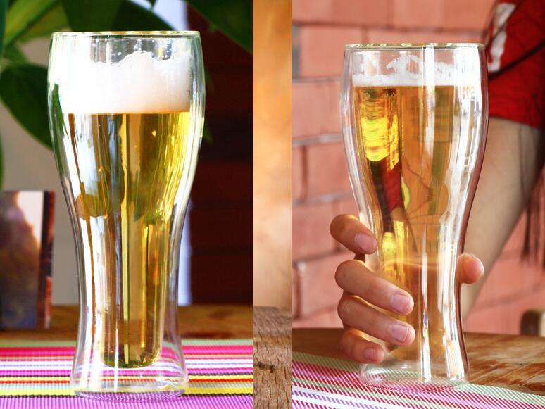 Drinking Beer Glass Double Wall Beer Cup Double Wall Beer Glass