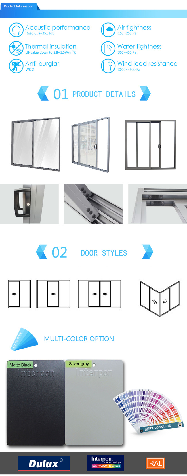 Asia Aluminum Group Large Sliding Glass Doors