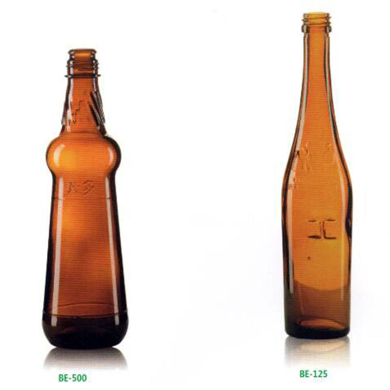 Beverage Glass Bottle with Amber Color