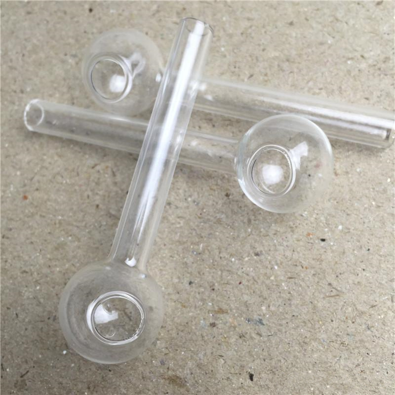 Clear Glass Oil Burner Bubbler Glass Oil Water Pipe