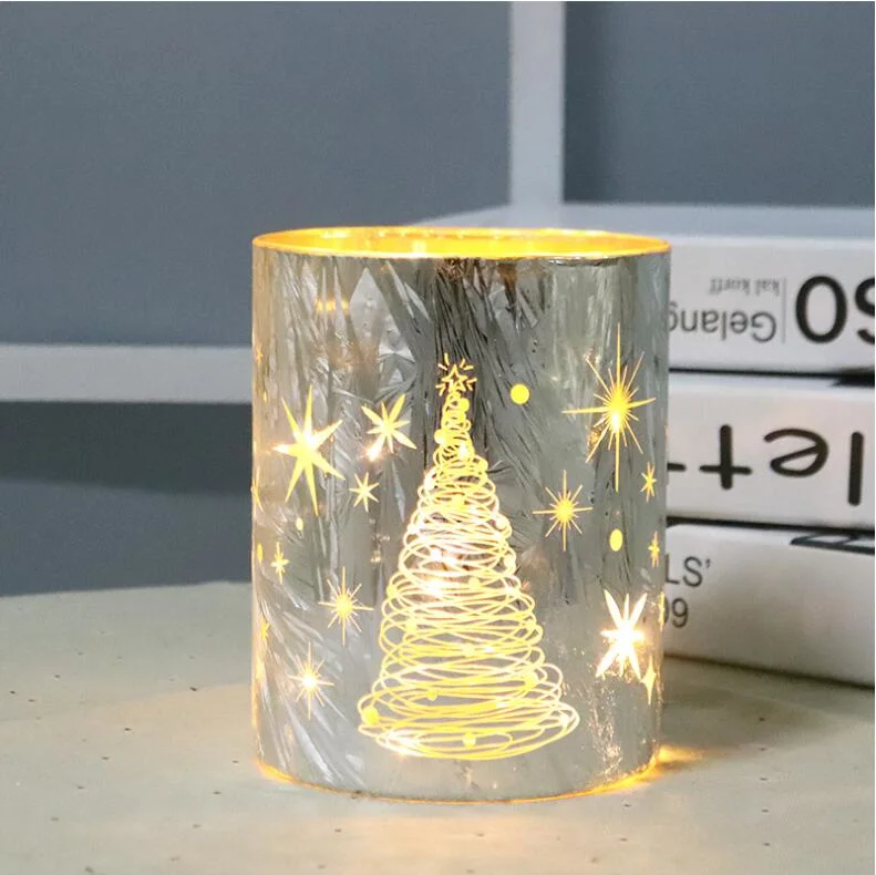 Popular Glass Candle Jar Luxury Empty Glass Candle Jars for Christmas Day