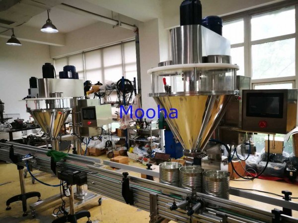 Automatic Herb Spice Milk Protein Powder Bottle Cans Jars Auger Filling Packing Machine