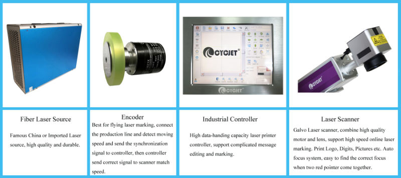 Cycjet Lf30f Online CO2 Engraving Machine for Glass Bottles