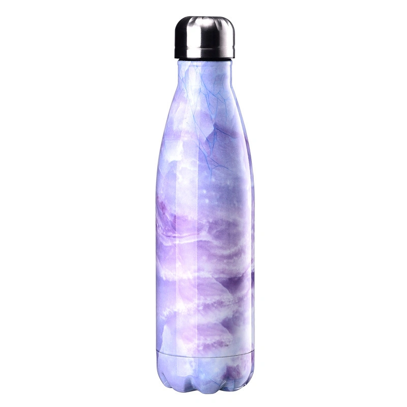 Double Wall Glass Vacuum Flask Bottle Stainless Steel Cola Shaped Glass Water Bottle