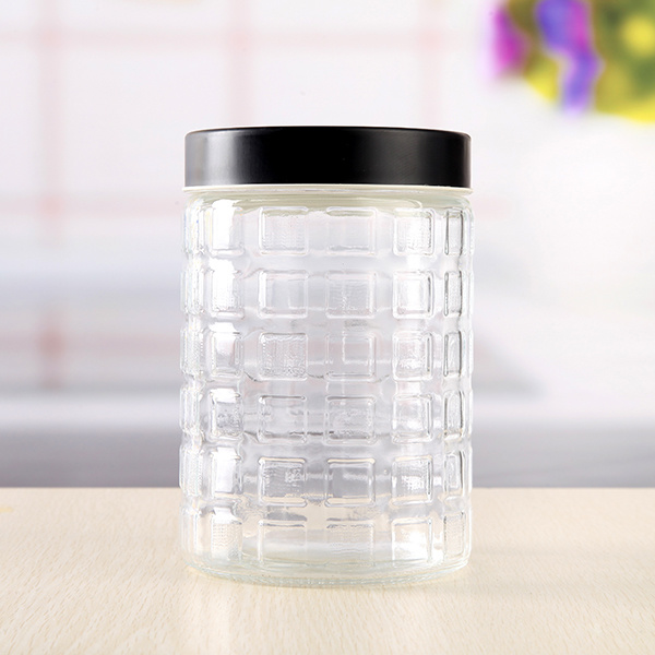 Glass Storage Jars with Lid Glass Food Storage Canister Cookie Jar