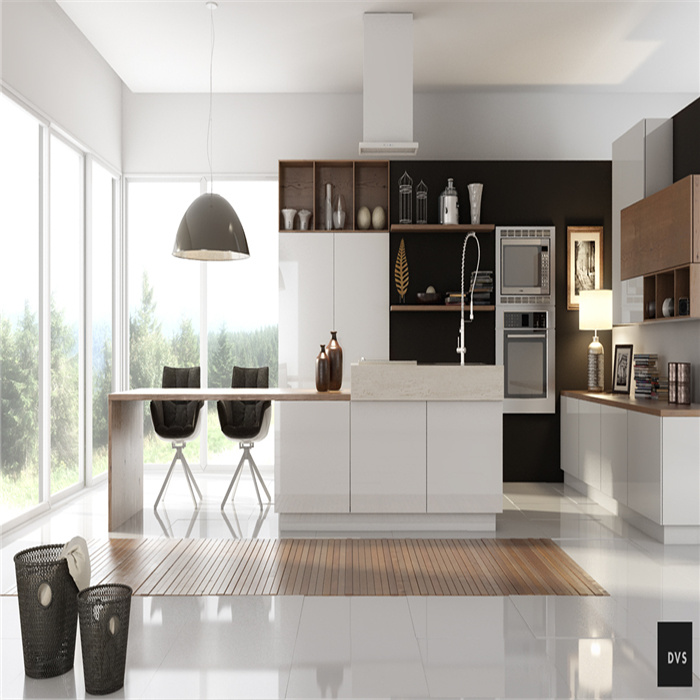 Fashion Kitchen Cabinet High Gloss Kitchen Cabinet Kitchen