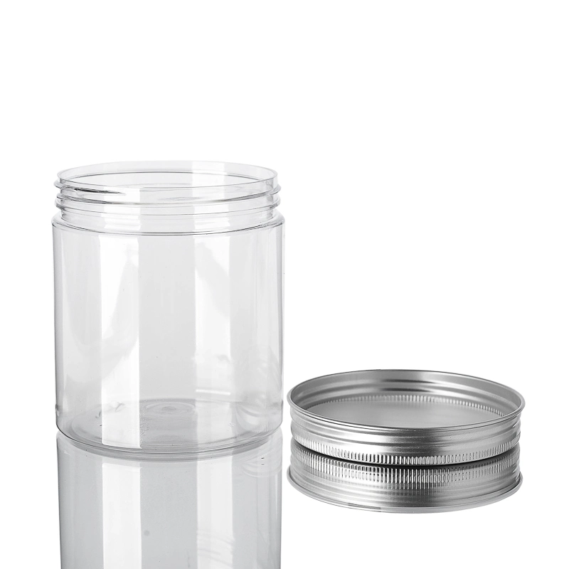 500ml 800ml 1000ml Pet Plastic Nut Food Storage Jars for Kitchen