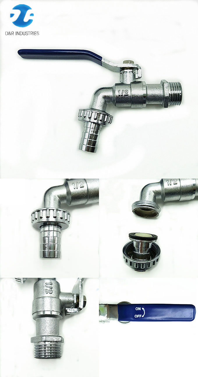 1/2 Inch NPT Male Thread Bibcock/Tap/Faucet with Connector