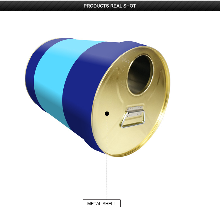 18-20L Big Large Round Tin Can with Lid