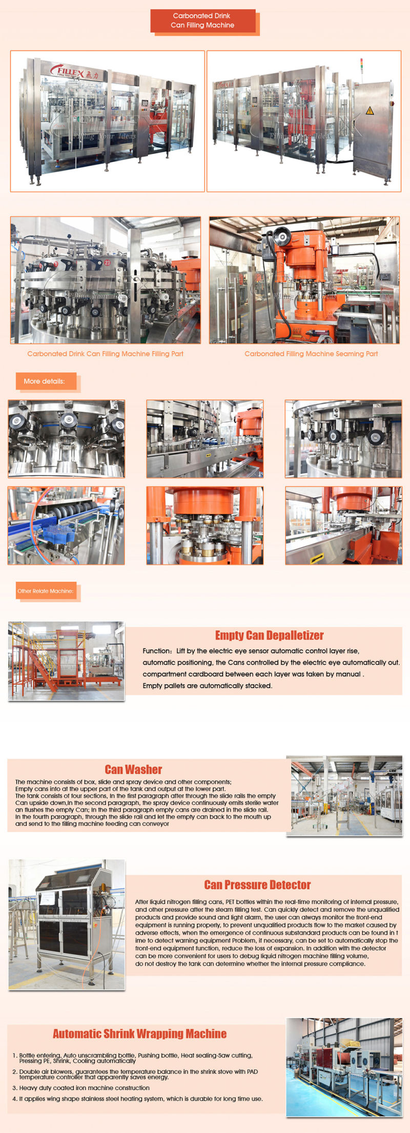 Excellent Service Aluminum Tin Can Carbonated Drinks Filling Machine