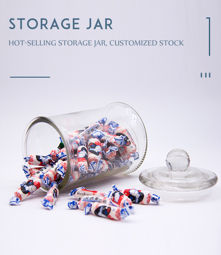 Clear Air Tight Glass Storage Jars for Food