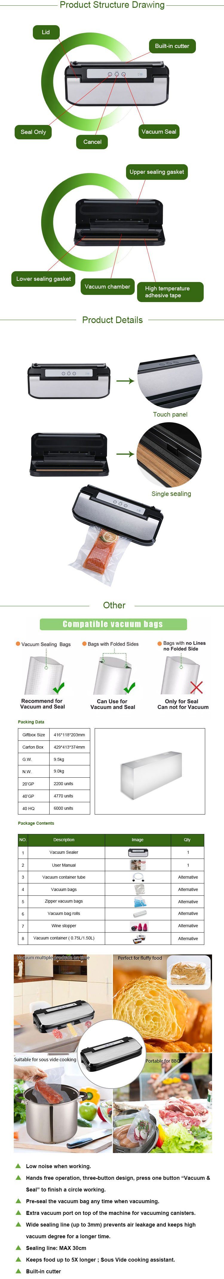 Portable Continuous Food Can Equipment vacuum Sealer for Sale