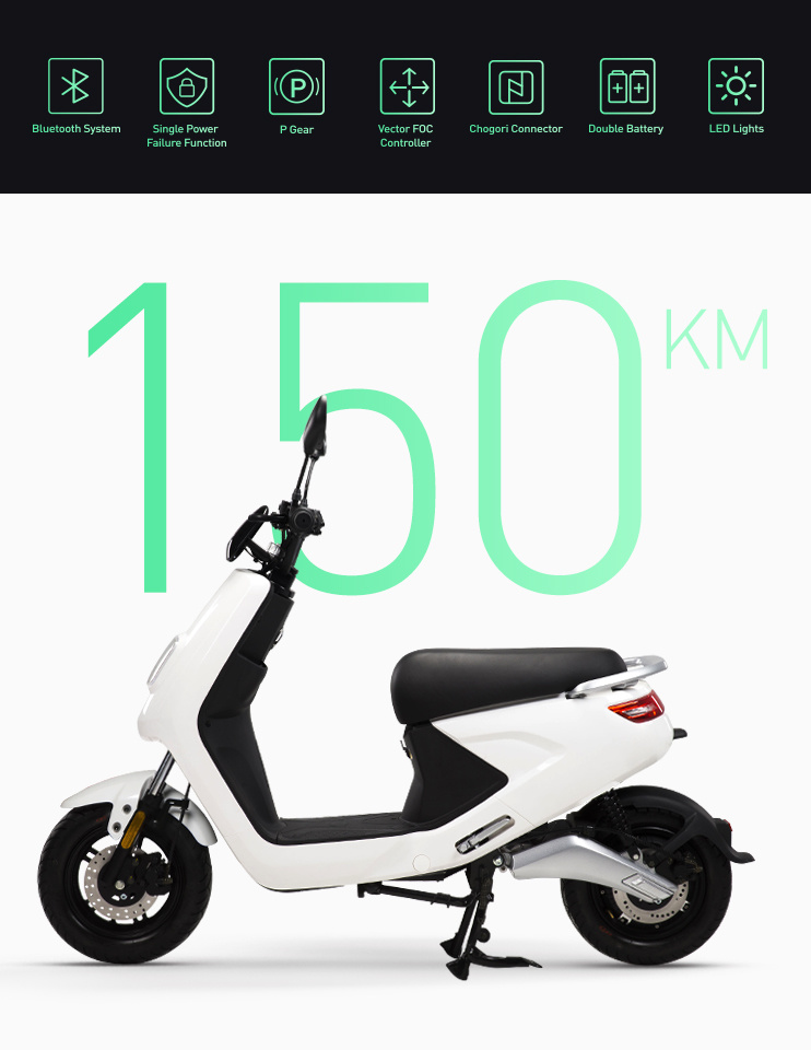 EEC Approved 3000W Electric Scooters for Adults Electric Motorcycles