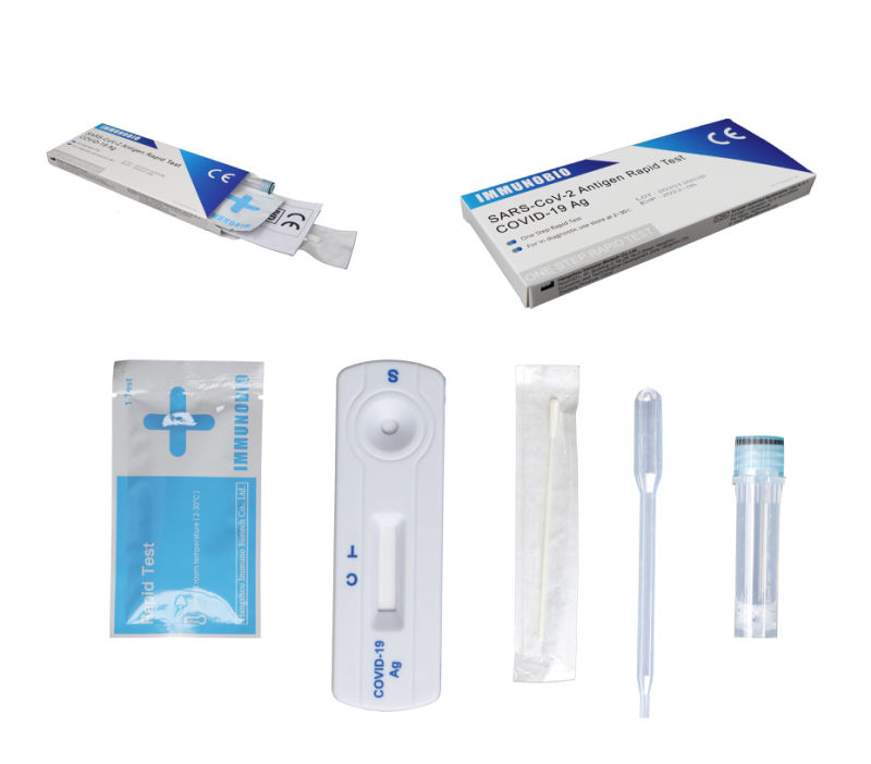 Throat Swab Saliva Antigen Rapid Test Kit Cassette