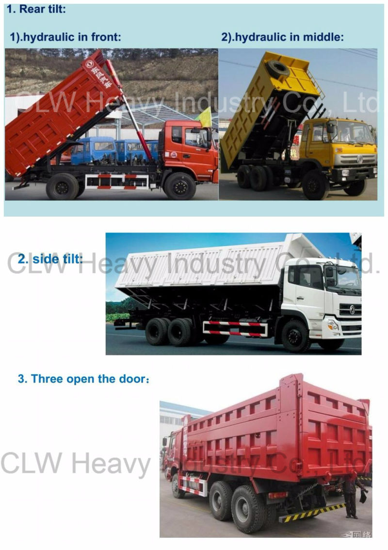 Sinotruk 20tons 6X4 Front Lift Rear Tipper Mineral Dump Truck