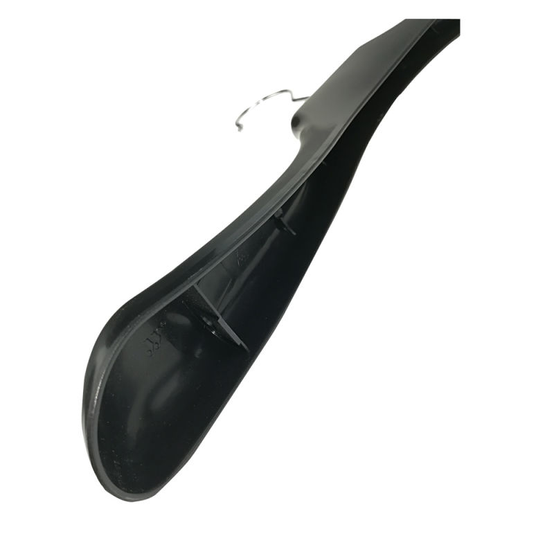 Glossy Black Men Coat Hanger for Heavy Duty Winter Clothes