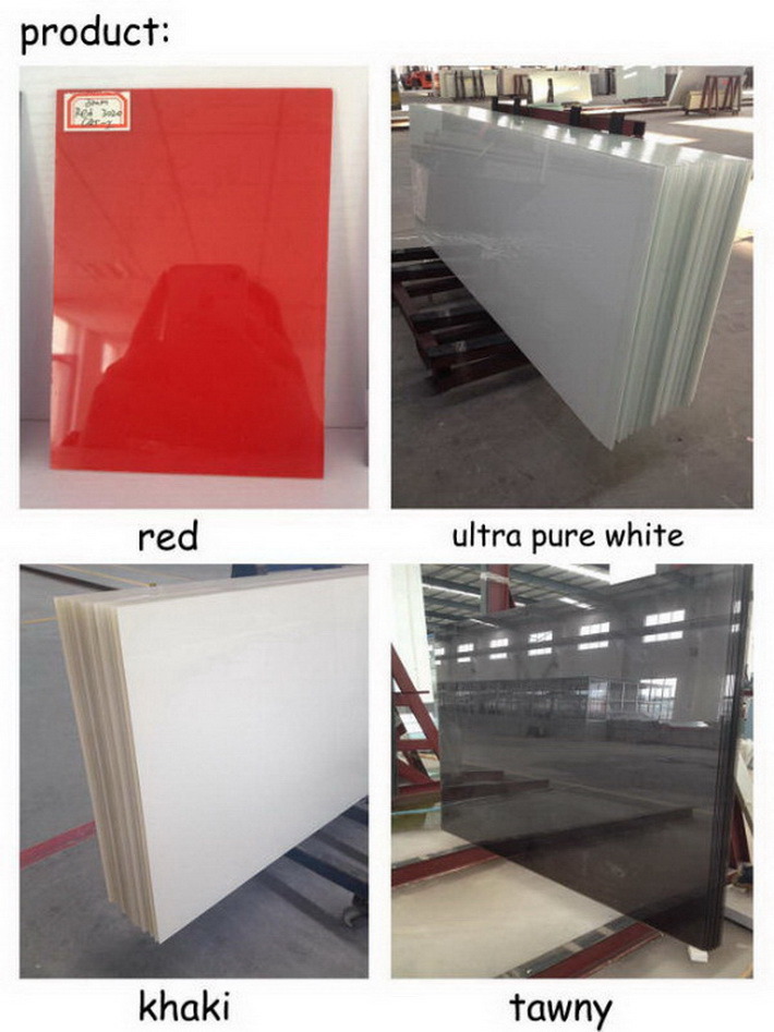 Back Painted Decorative Laminated Glass Architectural Glazing