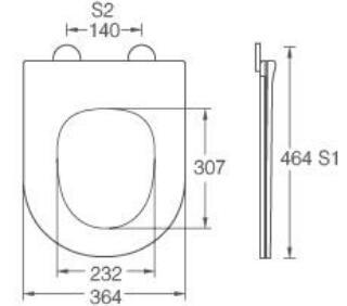 Slimsline Quick Release PP Toilet Seat by Top Lock