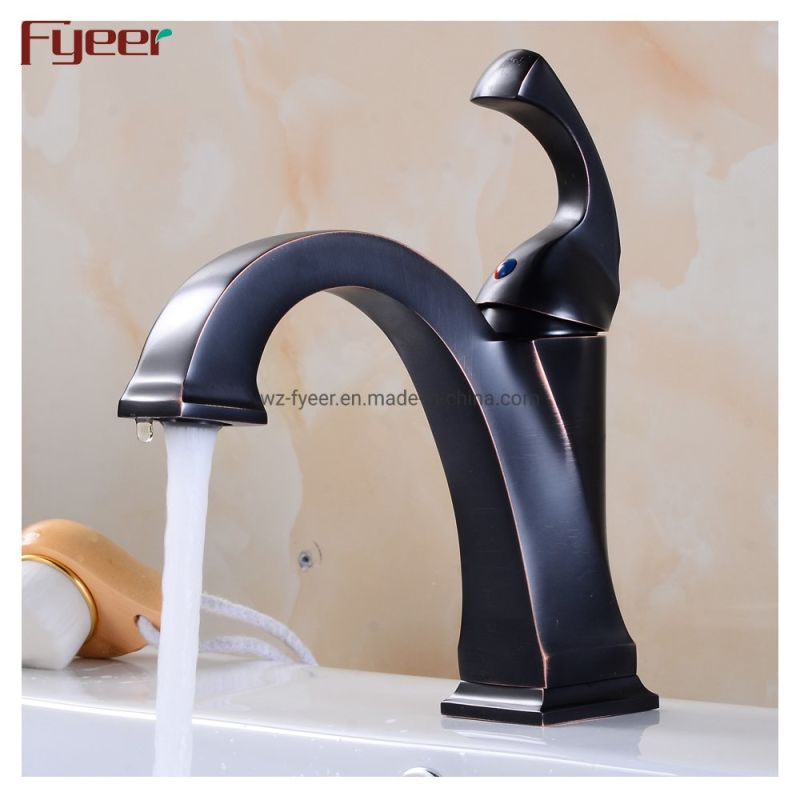 European Style Bronze Faucet Bathroom with Single Lever