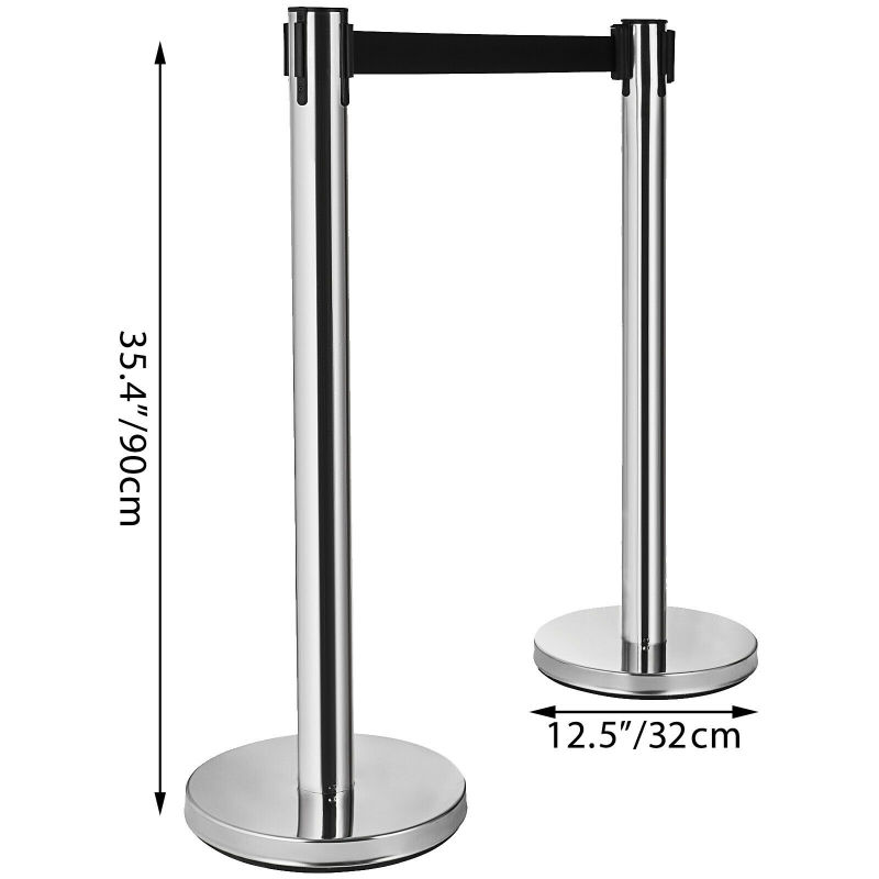 Q up Tensile Stand Retractable Cassette Belt Bank Barrier