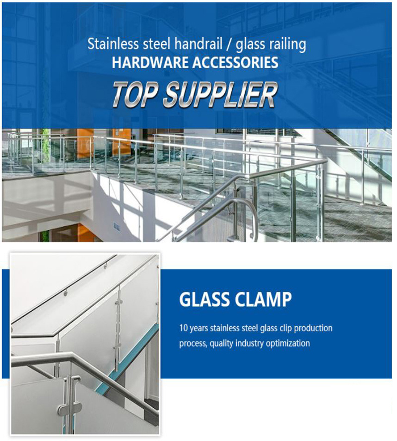 Mirror Polished Hanging Table Glass Fitting Corner Clamp