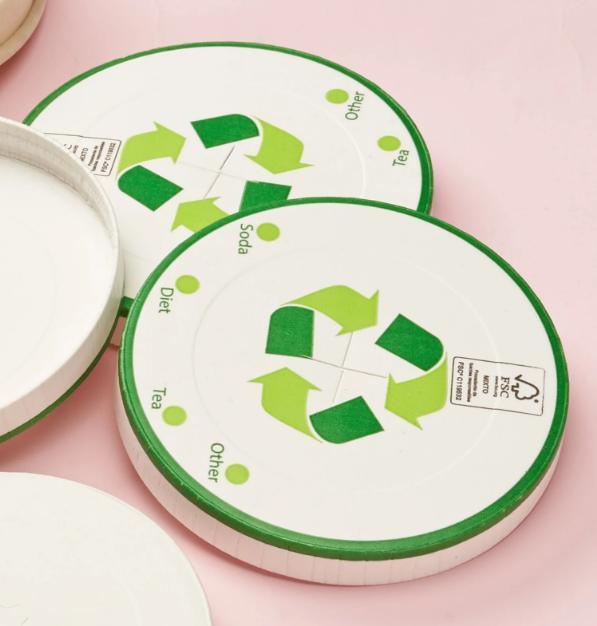 &phi; 80/90 Biodegradable Lid Paper Lid Compostable Coffee Cup Cover