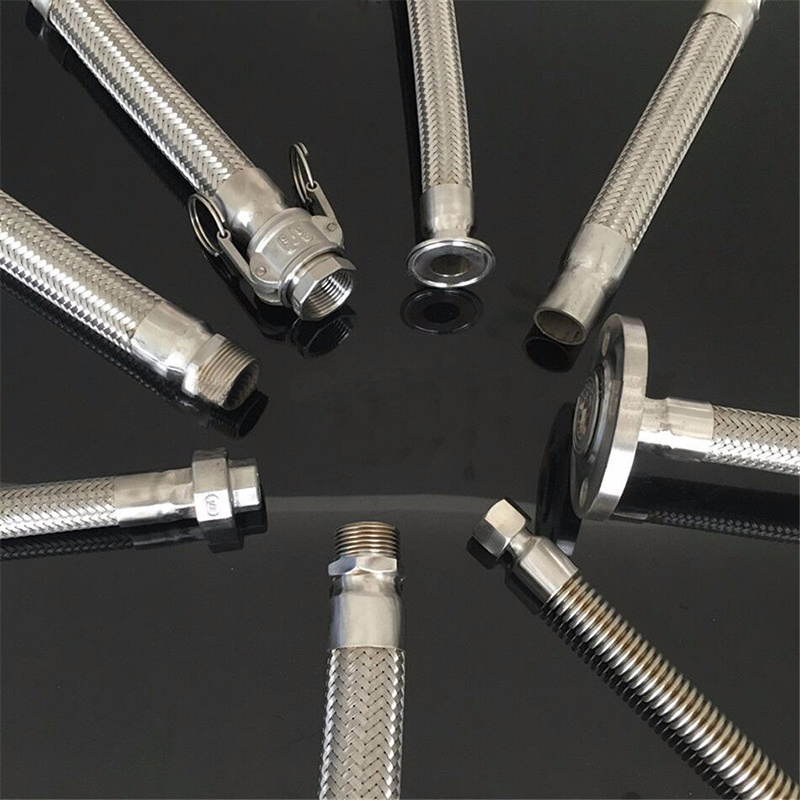 Stainless Steel Metal Flexible Hose Single Lock Hose Flexible Water Hose