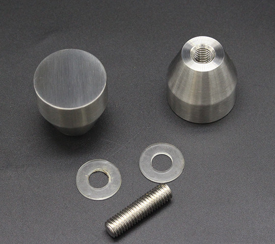 Chrome Back to Back Stainless Steel Shower Screen Door Knob