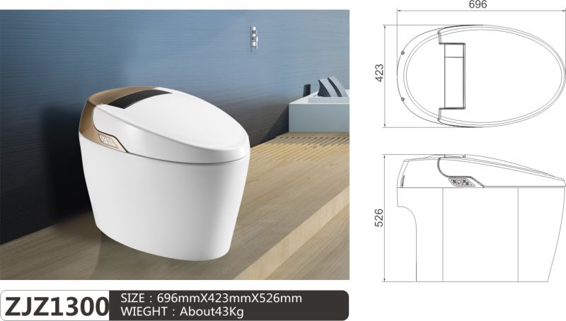 Fashionable Wc Bathroom Automatic Induction Color Intelligent Toilet