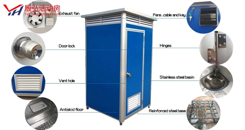 Construction Site Prefab Toilet Bathroom Mobile Toilet Portable Toilet