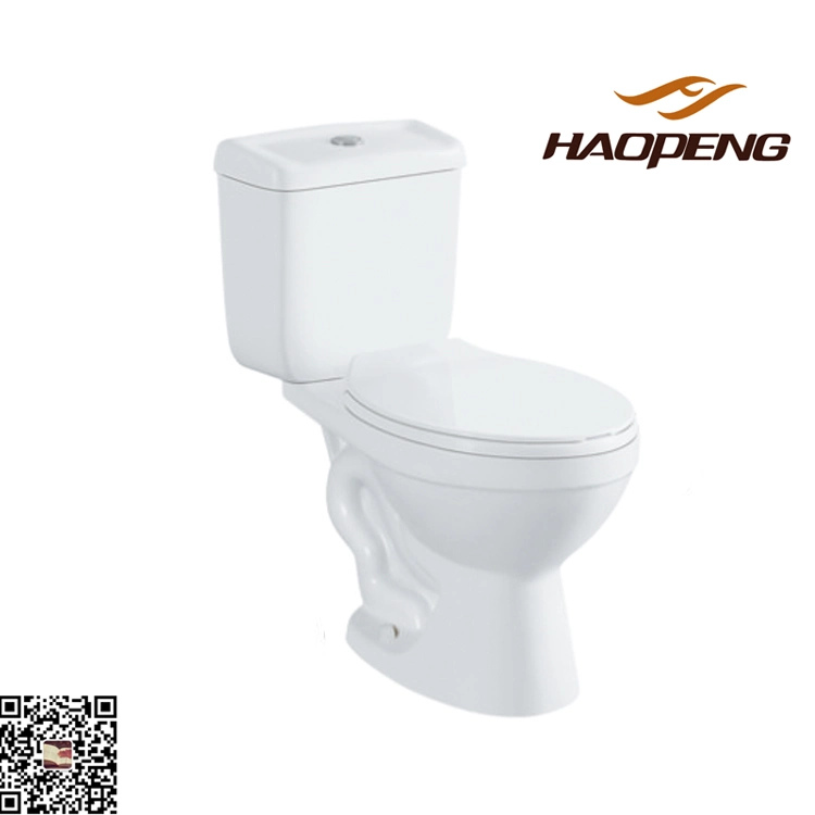 South America Bathroom Siphonic Floor Mounted Two-Piece Ceramic Wc Toilet