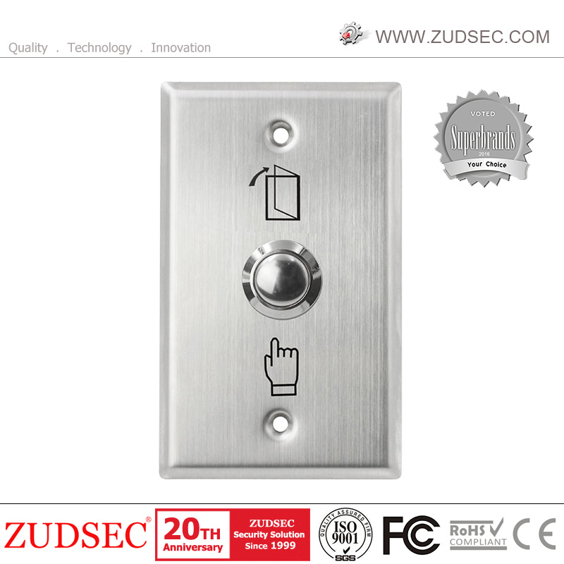 Metal Access Control Door Release Exit Button with LED Back Light