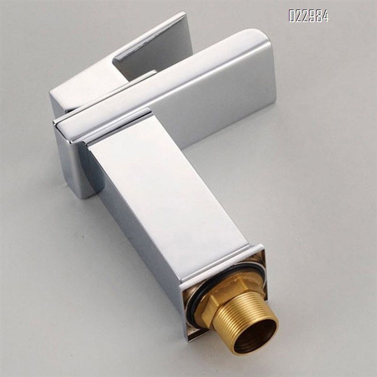 Stainless Steel Brush Nickle Square Bathroom Wash Basin Tap