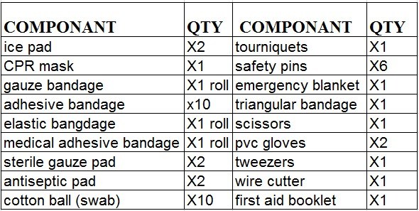 Mini Sterile PRO First Aid Kit/Pocket First Aid Kit (FAK001)