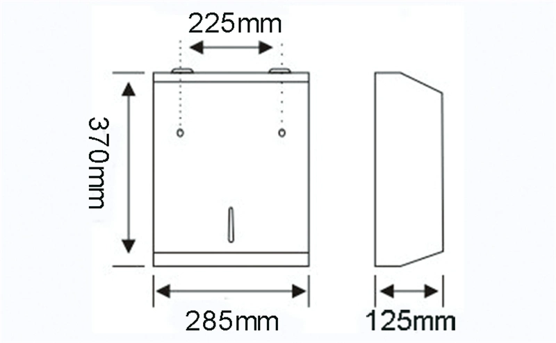 Chrome Painting Ss 304 Jumbo Rectangle Dispenser Toilet Paper Holder