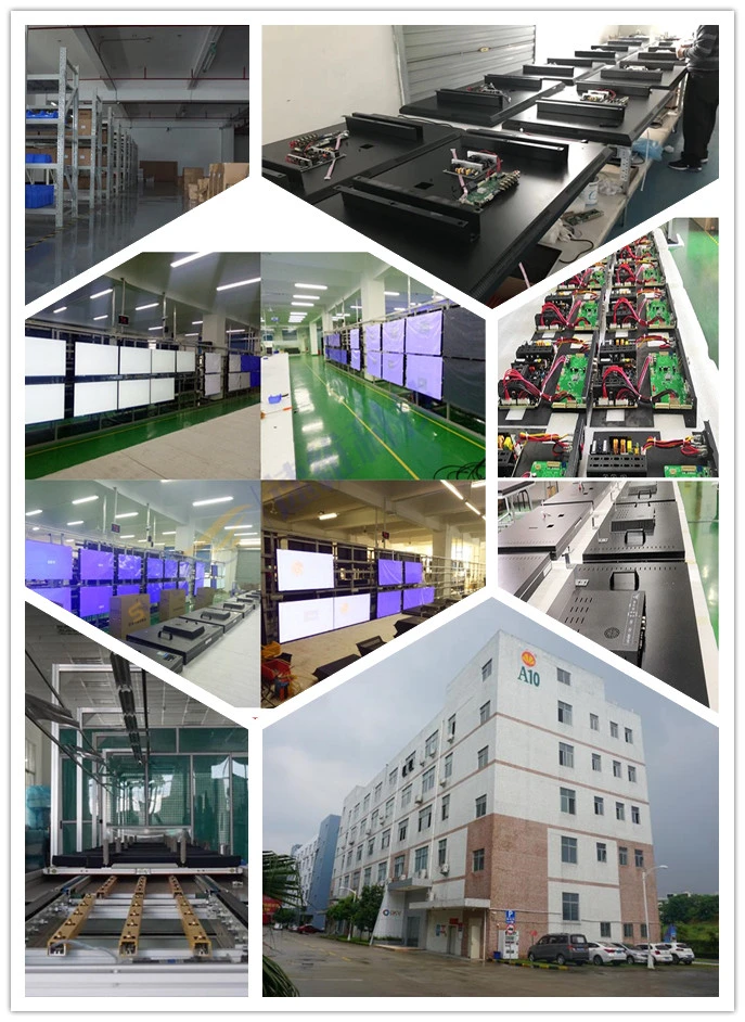 wall-mounted LCD wall panel surveillance multi screen video wall