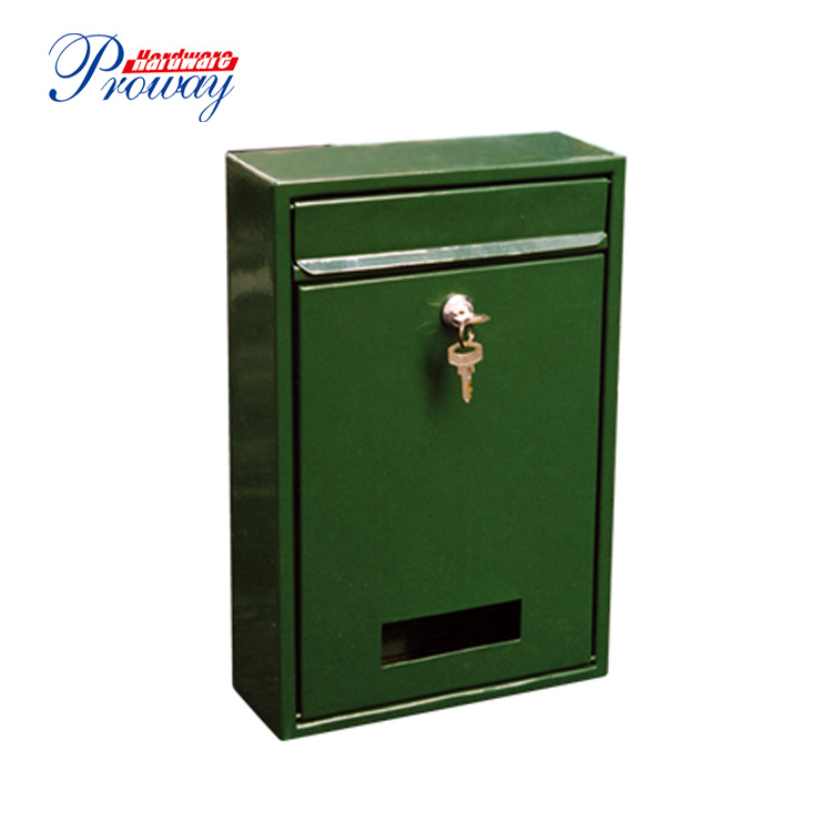 Customized Cast-Iron Metal Wall Mount Security Locking Mailbox