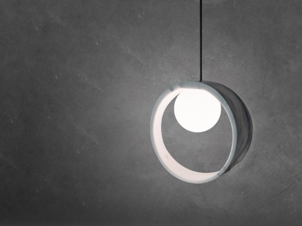 Glass Pendant Lamp Modern Pendant Light, Marble Pendant Lamp Moon Light