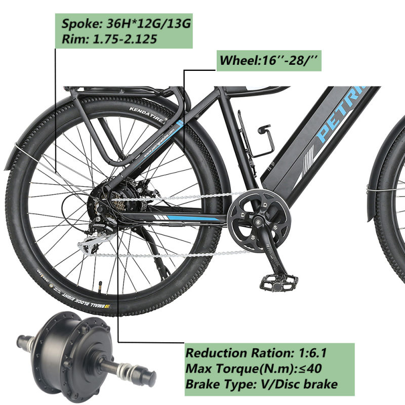 Czjb-75t Ebike Motor Rear Geared Ebike Motor Rear Ebike Motor